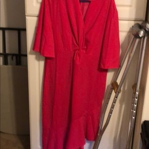 A beautiful hot pink dress good for any occasion